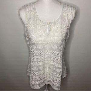 Maurices Sleeveless Lace Top